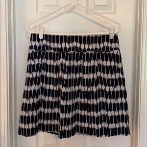 Patterned Navy Blue Skirt